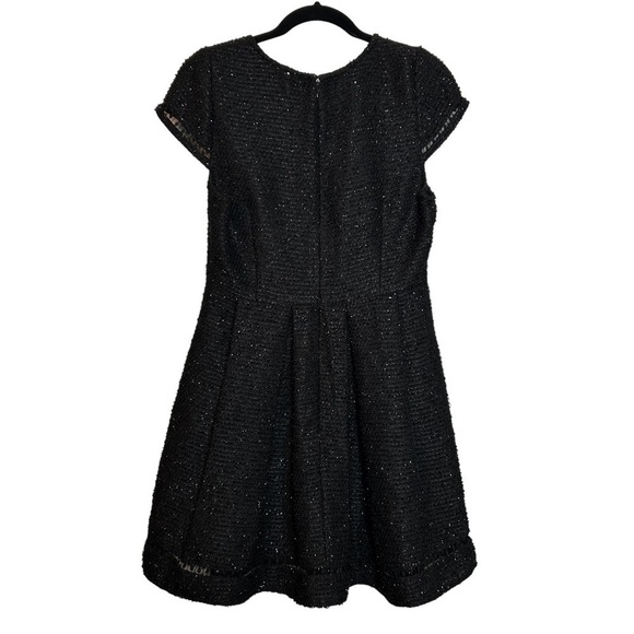 Sugar Lips NWT Black Shimmer Cap Sleeve Fully Lined Dress Sz. L - Picture 11 of 16